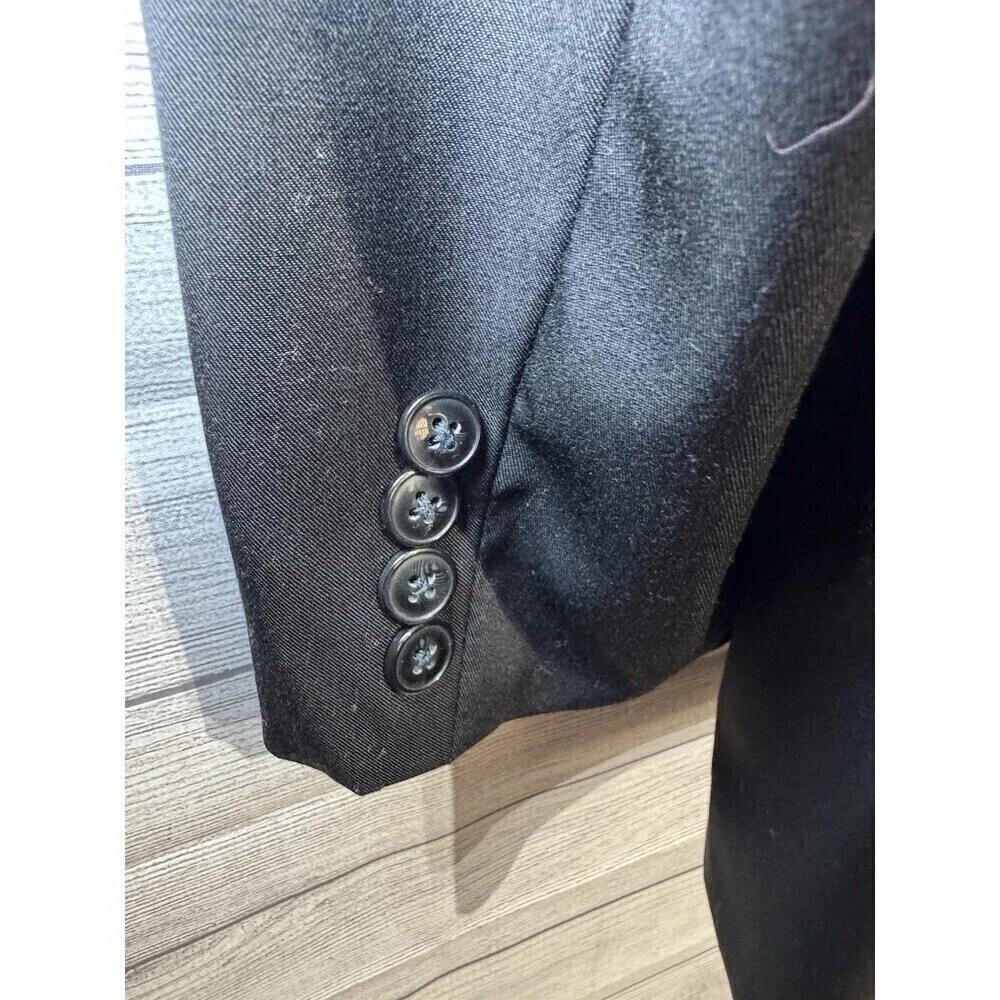 Vince Camuto Slim Mens 44R Gray 100% Wool Blazer Jacket Sport Coat